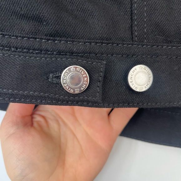 Givenchy Black Denim Cape/Poncho/Coat w/Mink Collar - Picture 12 of 16